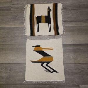 Artisan Woven Wall Hangings with Animal Designs